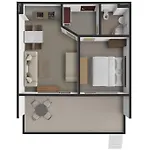 Apartmán B022 With A Large Terrace And Direct Access To The Sea *